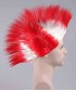 Red / White Mohawk Wig